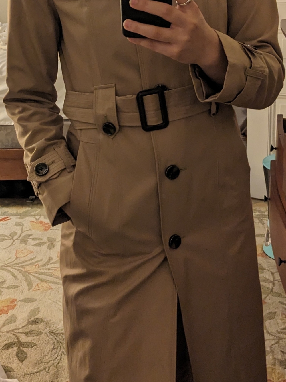 London Fog Vintage/Classic Tan Trench Coat